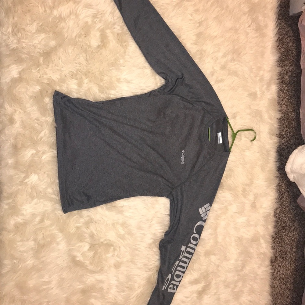 COLUMBIA PFG GRAY LONG SLEEVE
